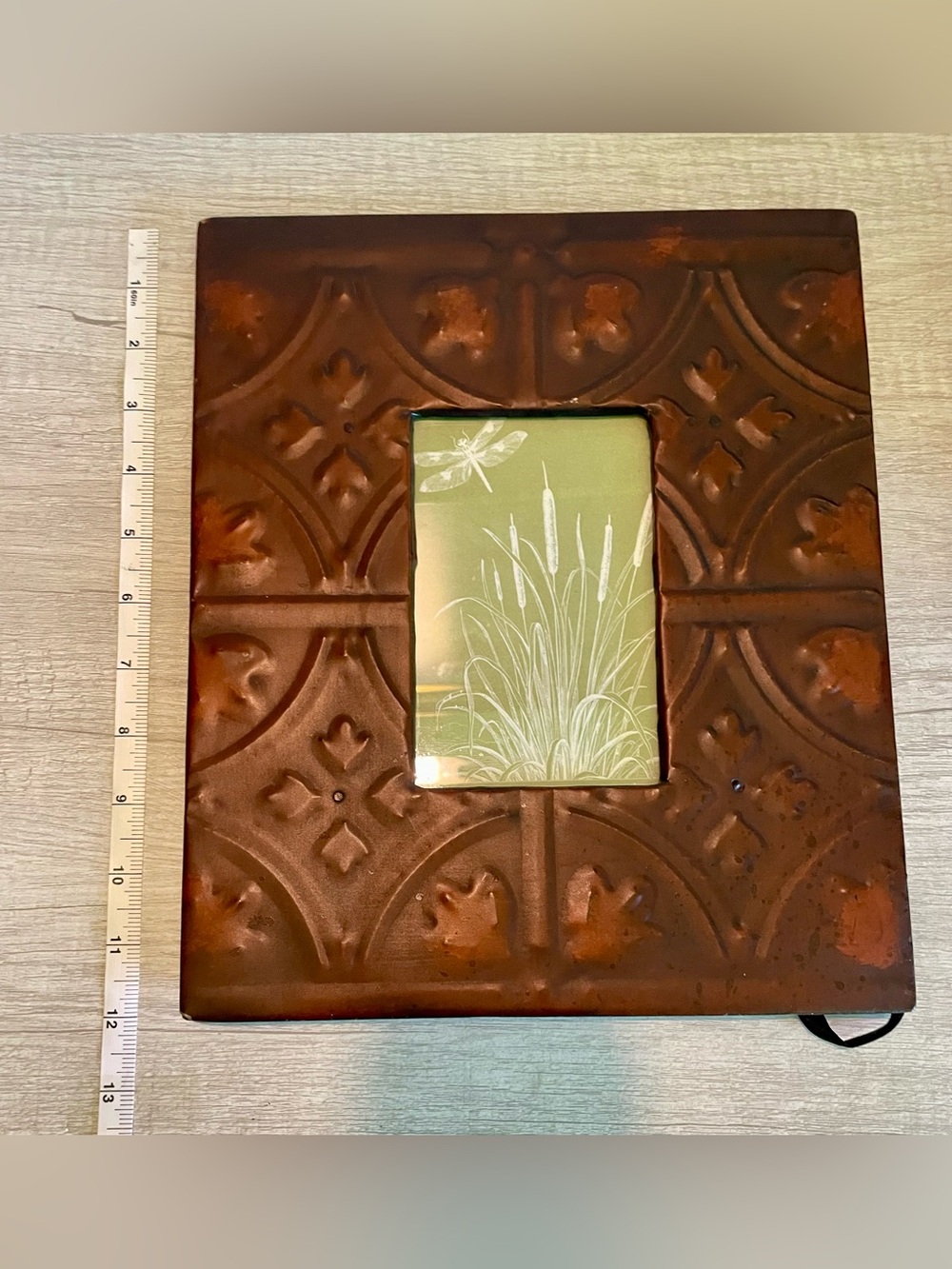 Antique Tin Ceiling Tile Picture Frame - Picture 8 of 11